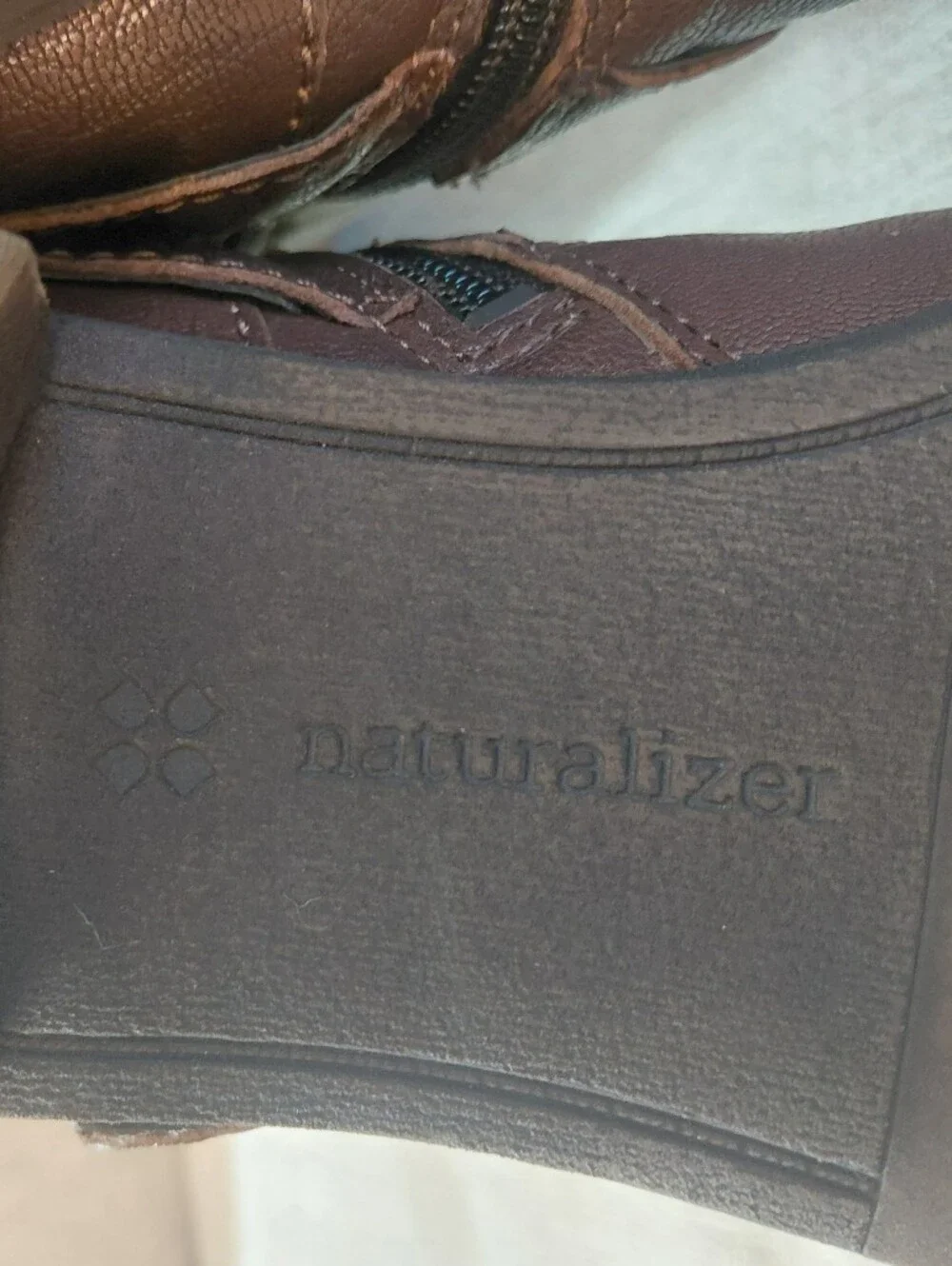 Naturalizer Brown Wide Calf Knee High Buckle Riding Boots Size 9.5